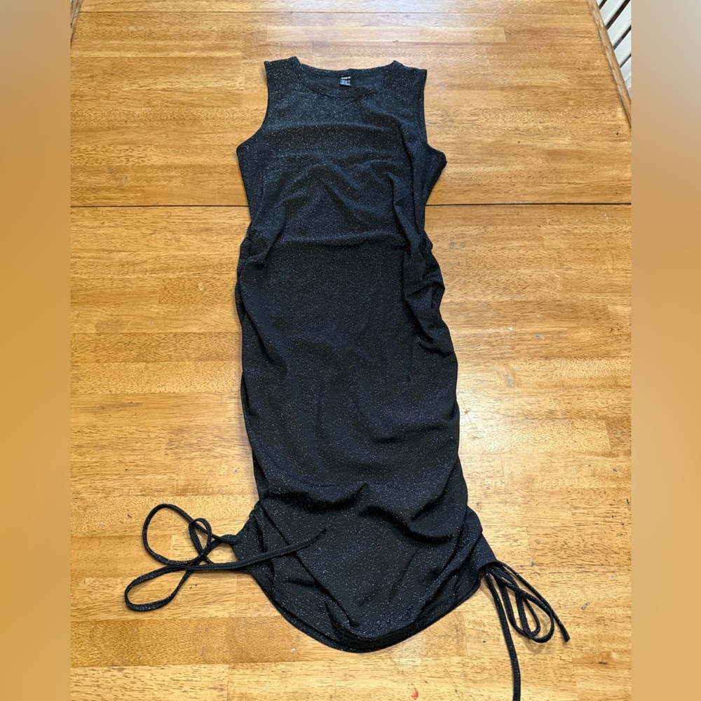 SHEIN Black Glitter sleeveless dress